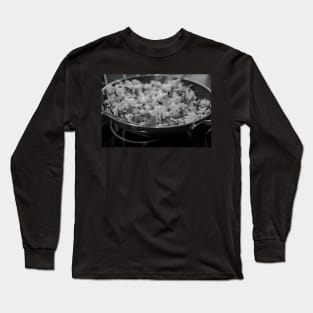 Mushroom rice cooking on the hob Long Sleeve T-Shirt